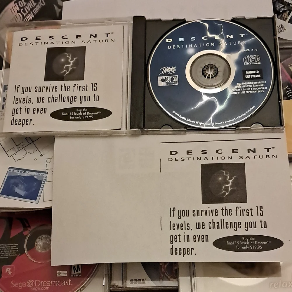 Descent Destination Saturn PC Game - Black
